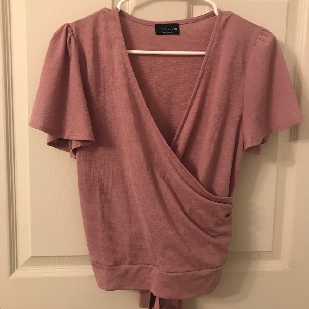 Pink Wrap front top